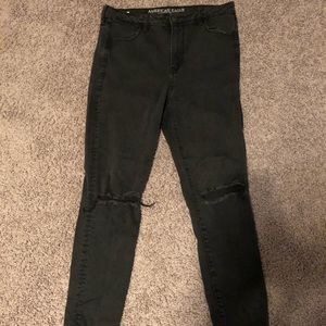 american eagle high waisted jeans